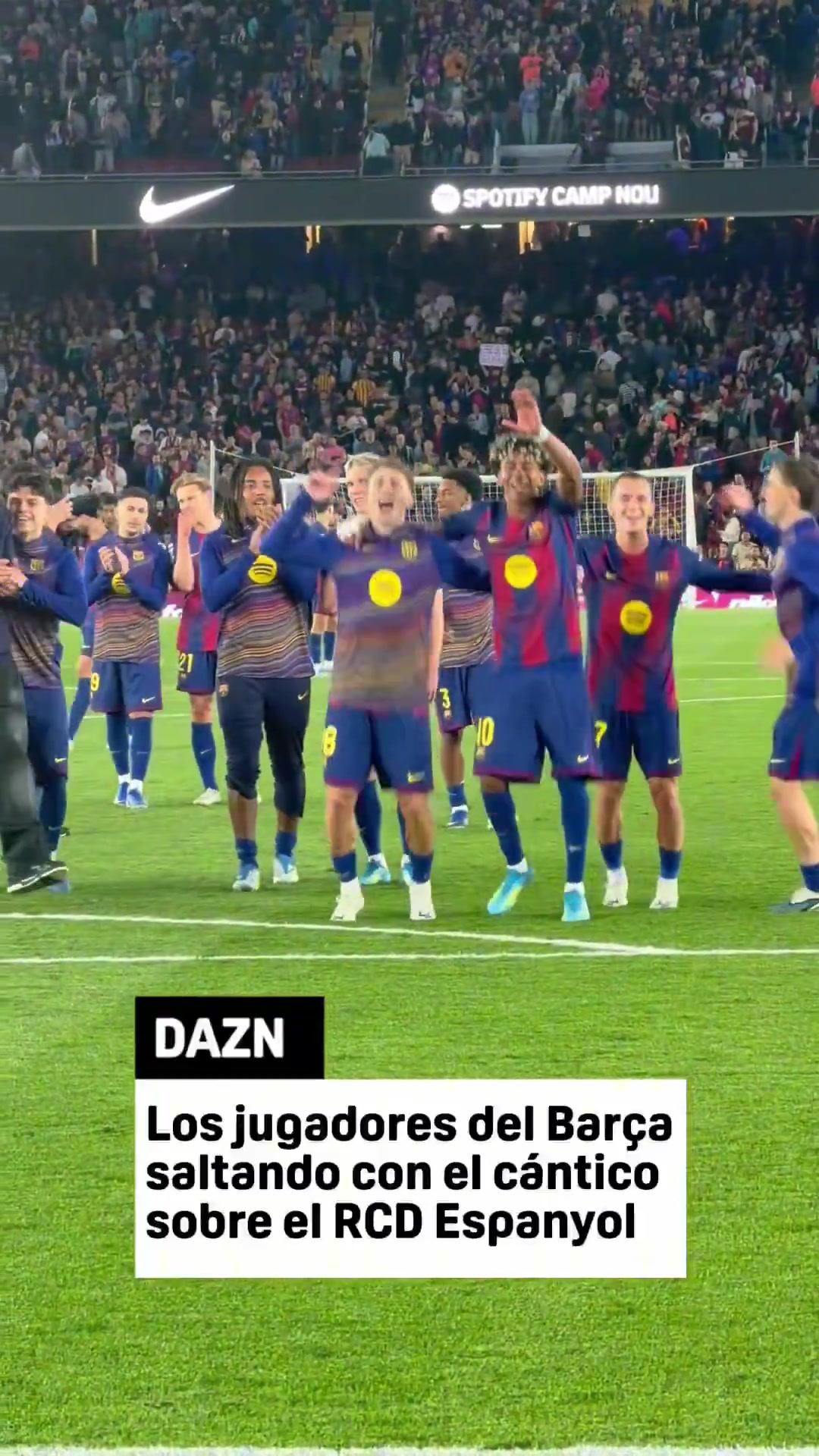 巴萨球员赛后唱歌嘲讽西班牙人快告诉我在西乙沉沦的感觉怎么样